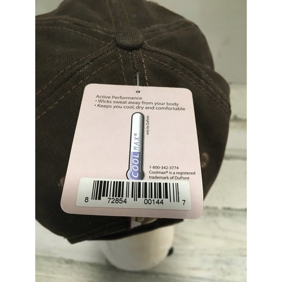 Dri-Duck Alexander Produce brown adjustable back ball cap NWT - Picture 4 of 5